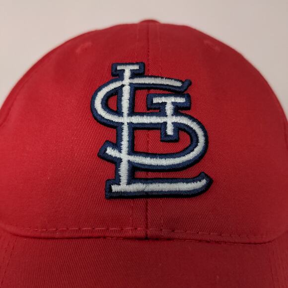 Team MLB St Louis Cardinals Strapback Hat Embroidered Logo Red - Picture 4 of 13